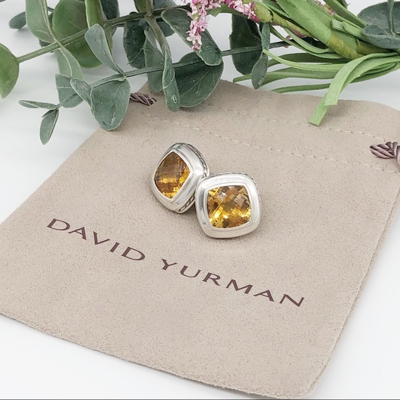 DAVID YURMAN Citrine Albion Stud Earrings AUTHENTIC - Picture 5 of 11
